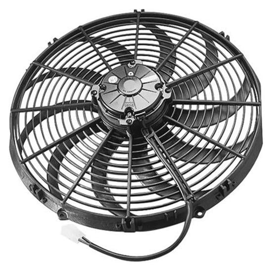 Pull Type with Curved Blades SPAL 10 inch Low Profile Cooling Fan